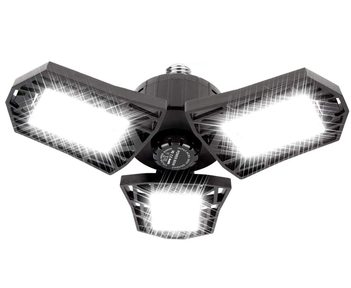 ANYPOWK LED Garage Light 6000 lumens for bright daytime illumination