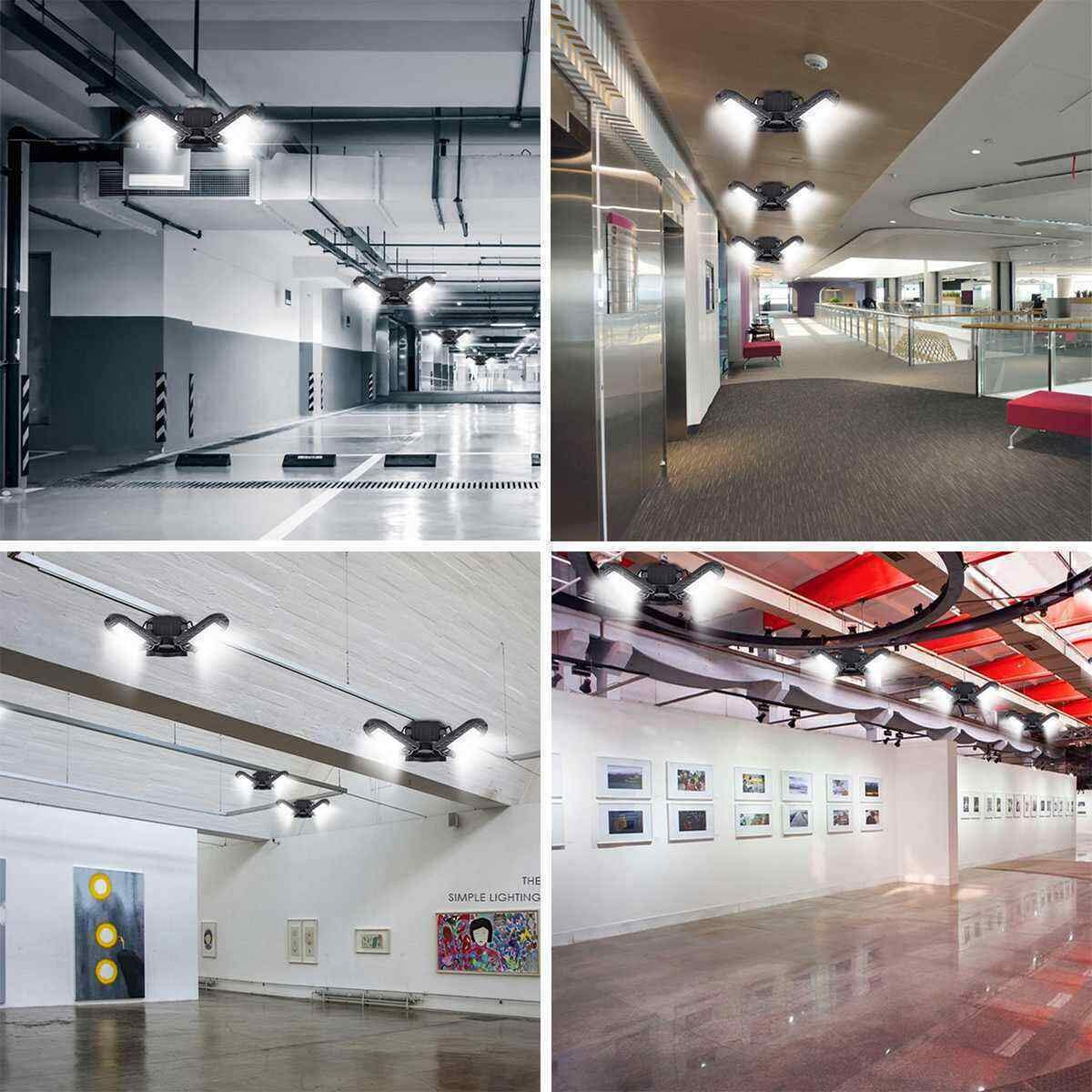 ANYPOWK LED Garage Light with heat-dissipation system extends life