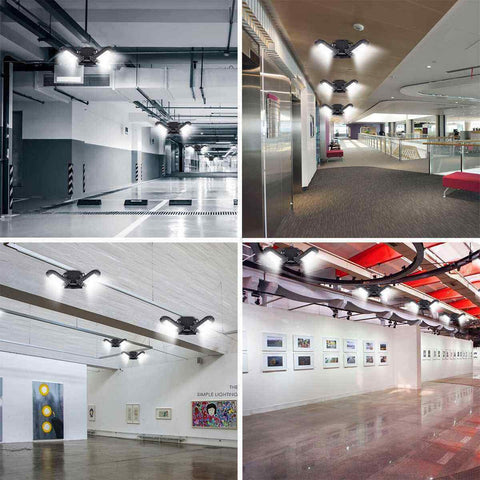 ANYPOWK LED Garage Light with heat-dissipation system extends life
