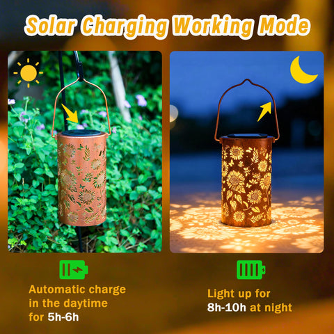 ANYTALK garden lantern lights paths on patios and walkways