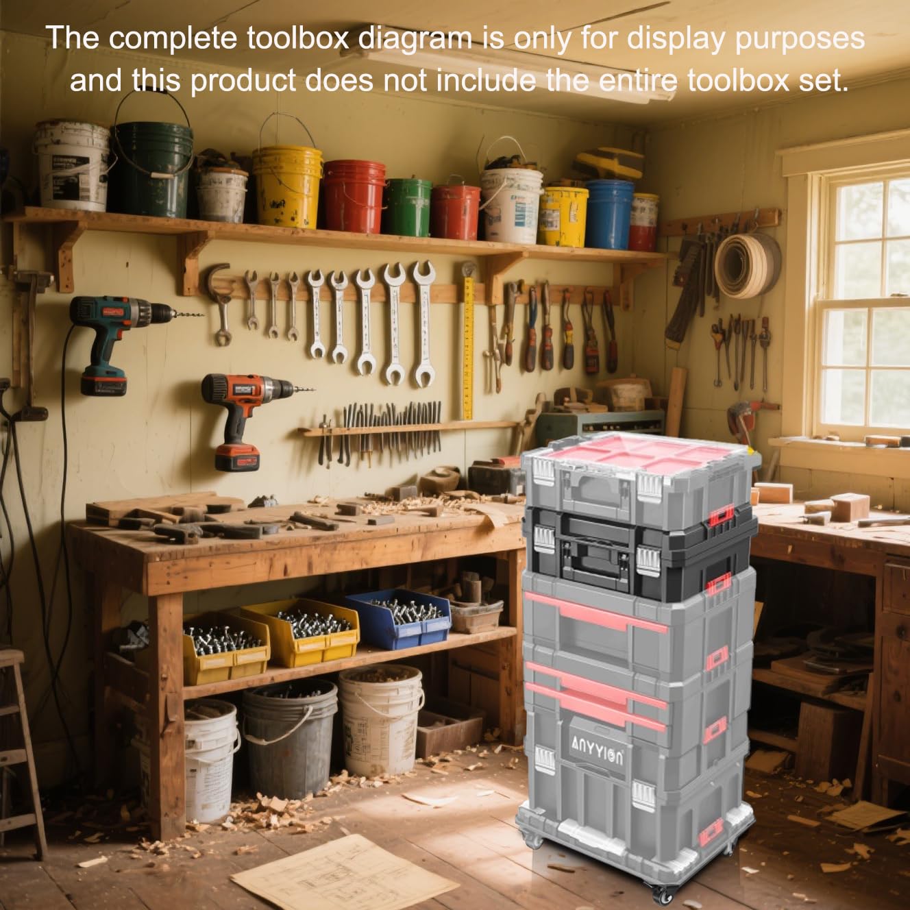 Anyyion 17In toolbox durable PP construction for tough environments