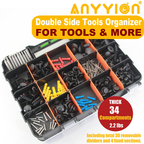 Anyyion organizer with transparent lids for easy visibility and protection.