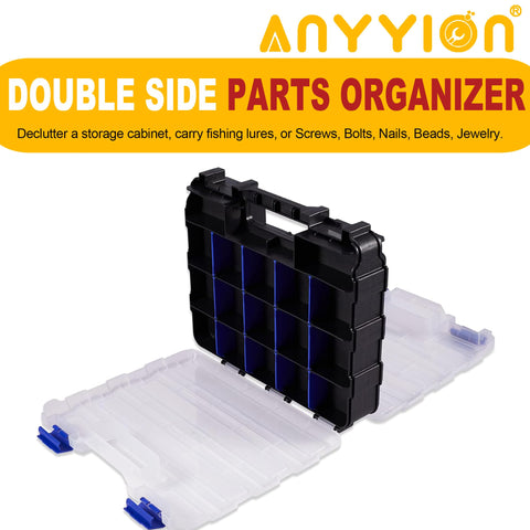 Anyyion small parts organizer portable and compact for on-the-go use.