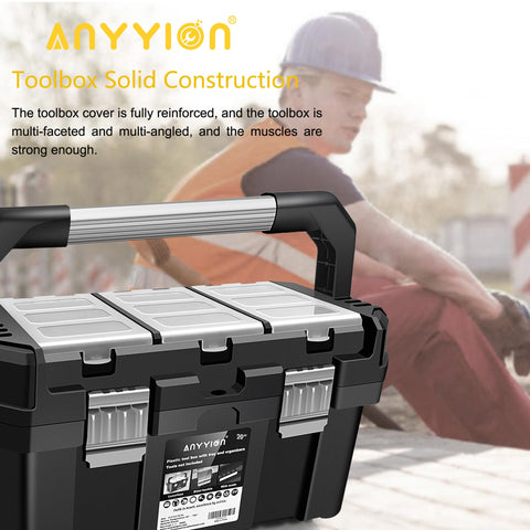 Anyyion bottom compartment stores larger items securely for quick tool retrieval.