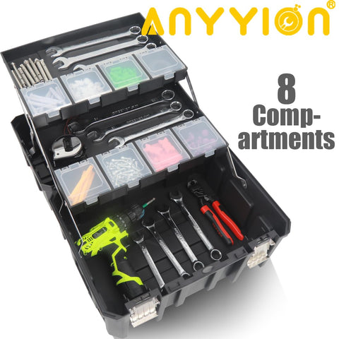Anyyion tool box steel lock and latch for secure transport