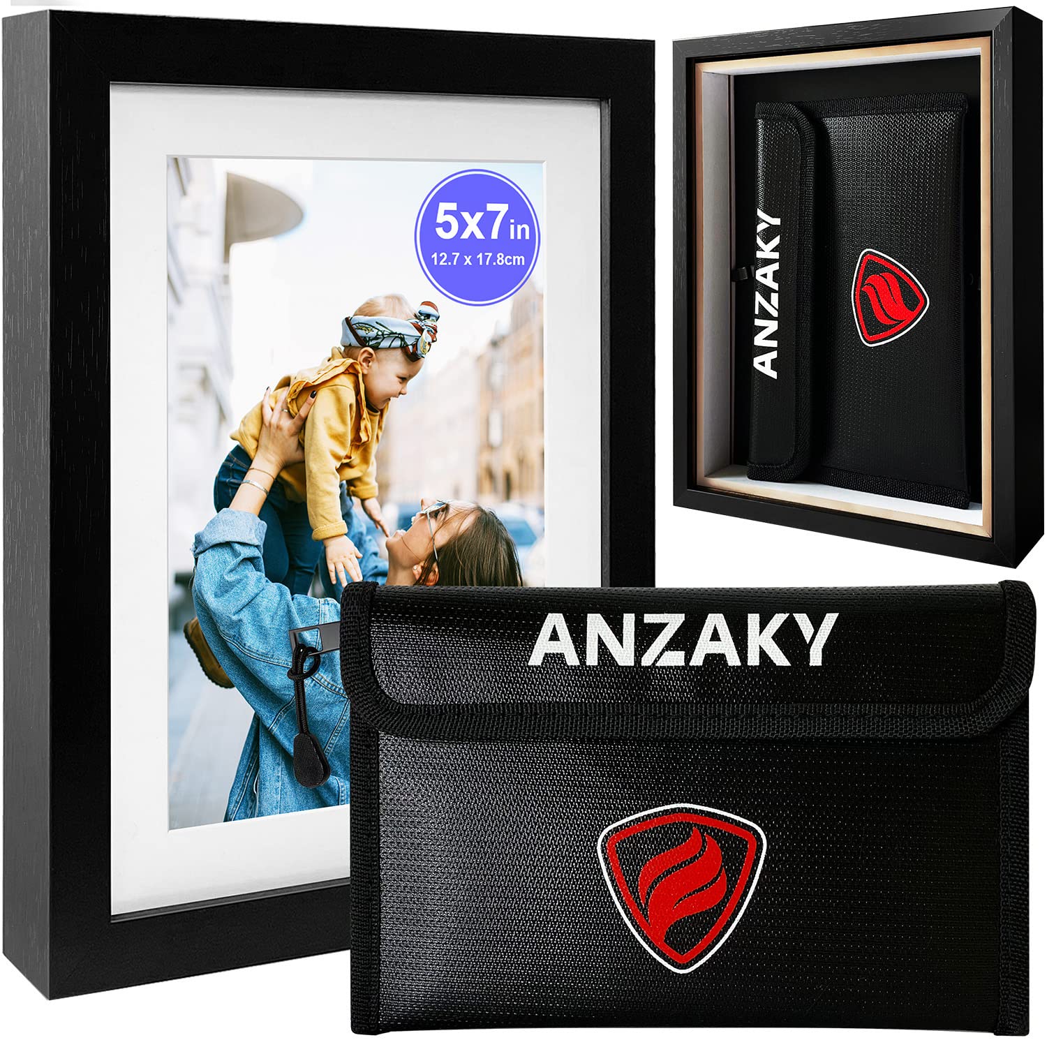 ANZAKY back-view frame diversion safe for discreet valuables storage.
