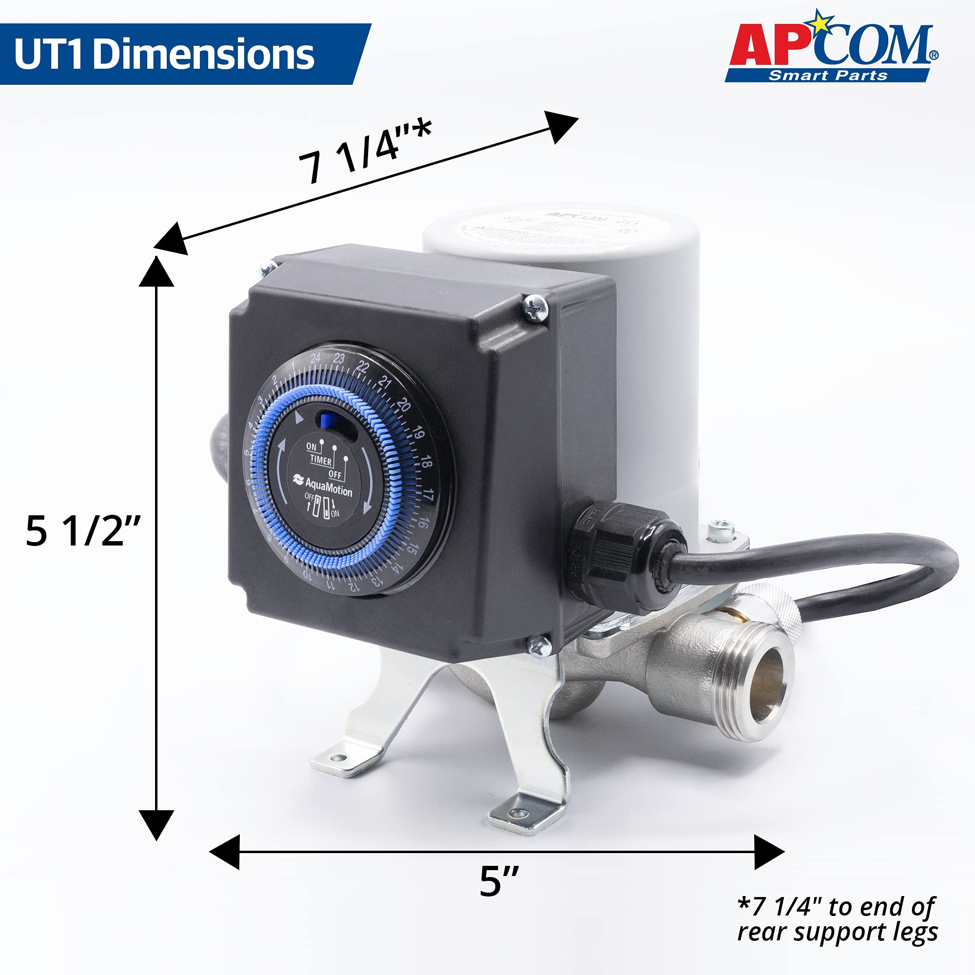 AO Smith APCOM UT1 thermostat and timer control.