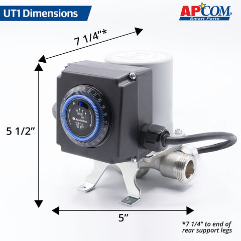 AO Smith APCOM UT1 thermostat and timer control.
