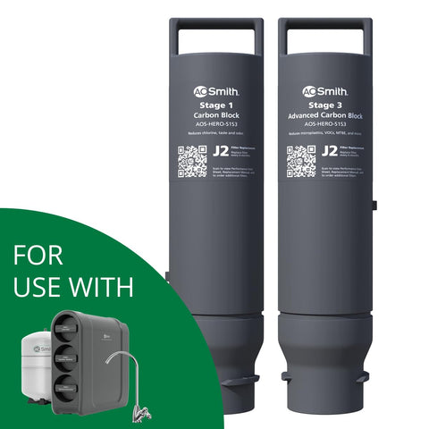 AO Smith replacement cartridge designed for six-month maintenance cadence and reliable filtration.