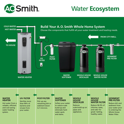 AO Smith descaler system detailed connection for compatibility