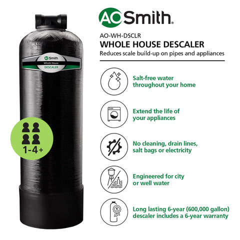 AO Smith descaler system valve kit shown for efficient pipe protection