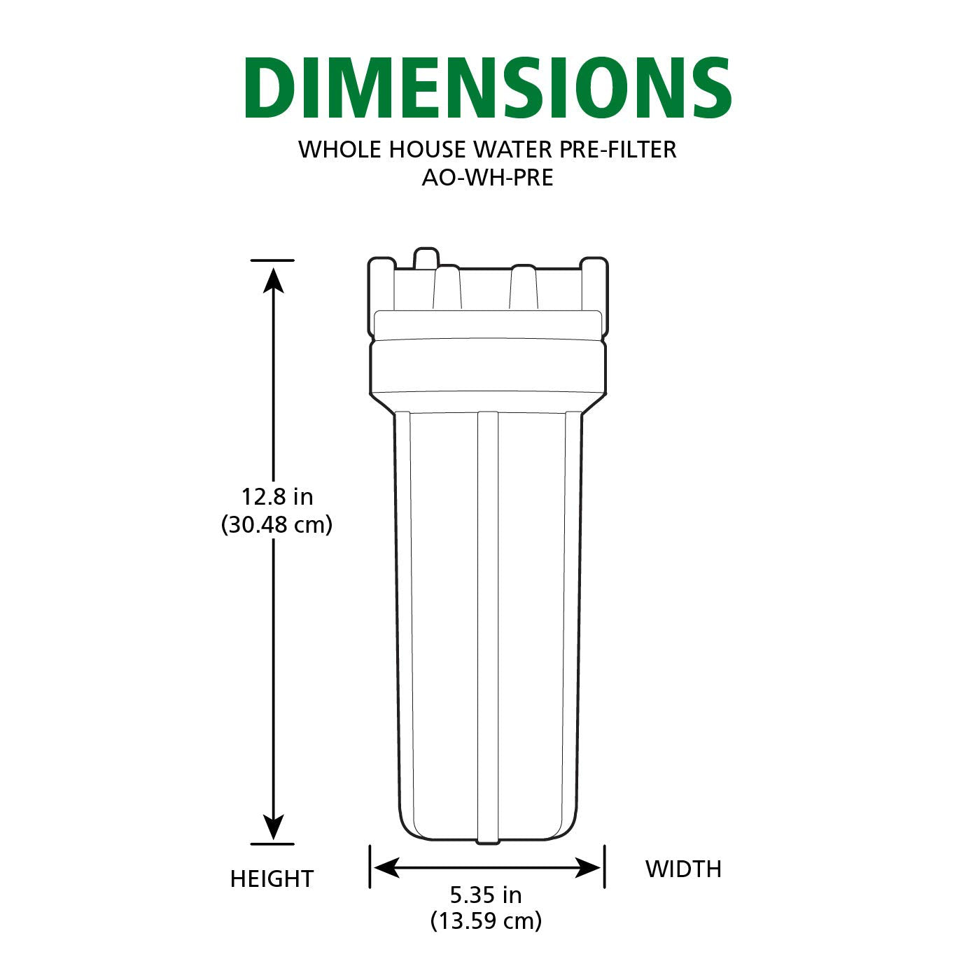 AO Smith AO-WH-PRE pressure relief button enables easy cartridge changes