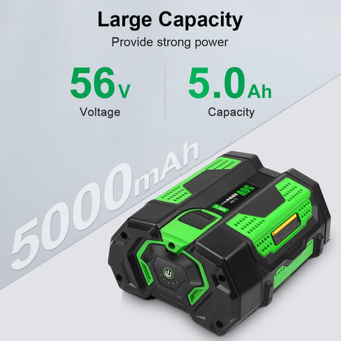Aoasur 56V battery with LED indicator displaying charge status clearly.
