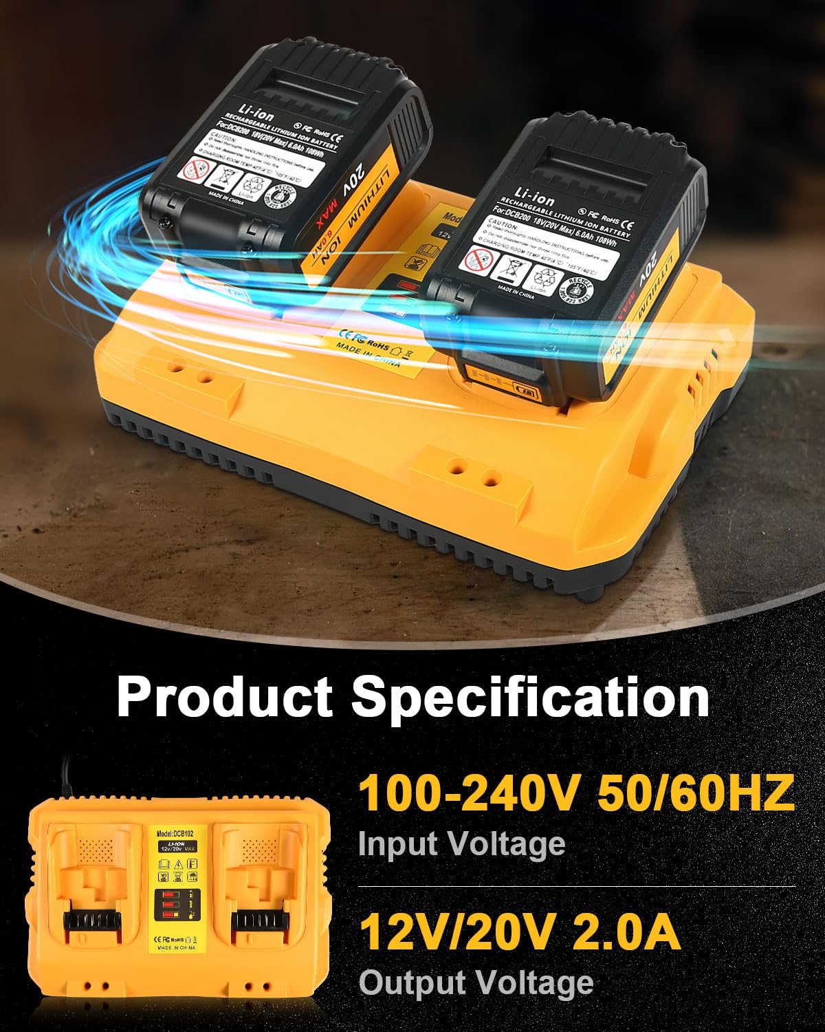 Aoasur DCB102 charger station shown for fast recharging