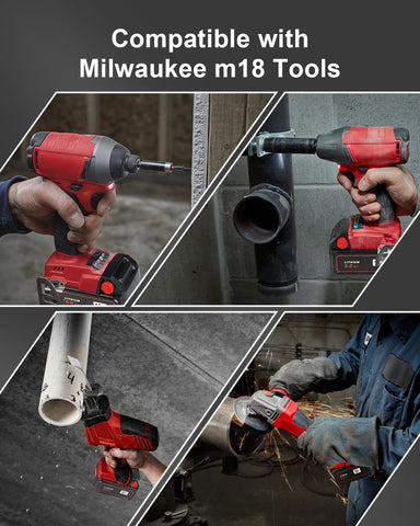 Aoasur Milwaukee M18 6Ah battery in use during a task with steady power