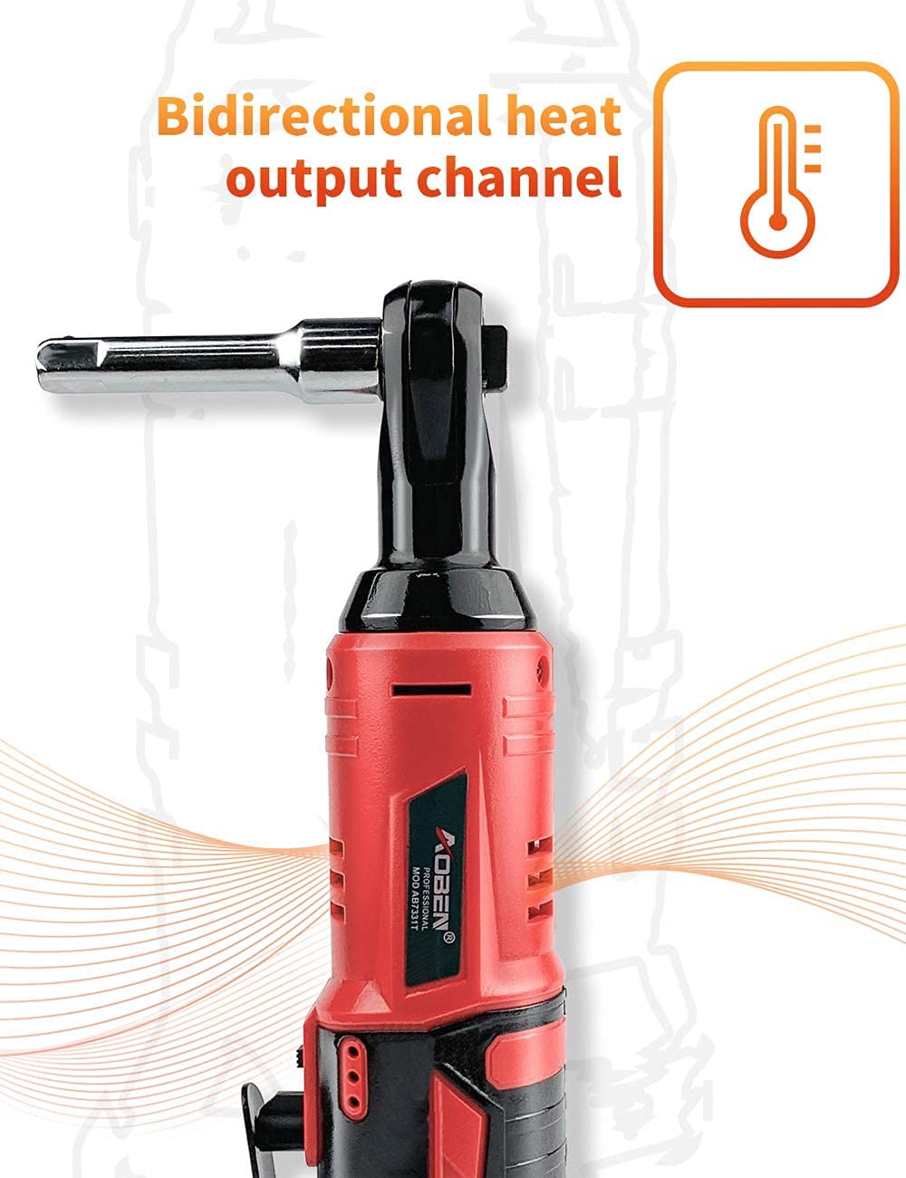 AOBEN charger for the ratchet wrench keeps power ready.