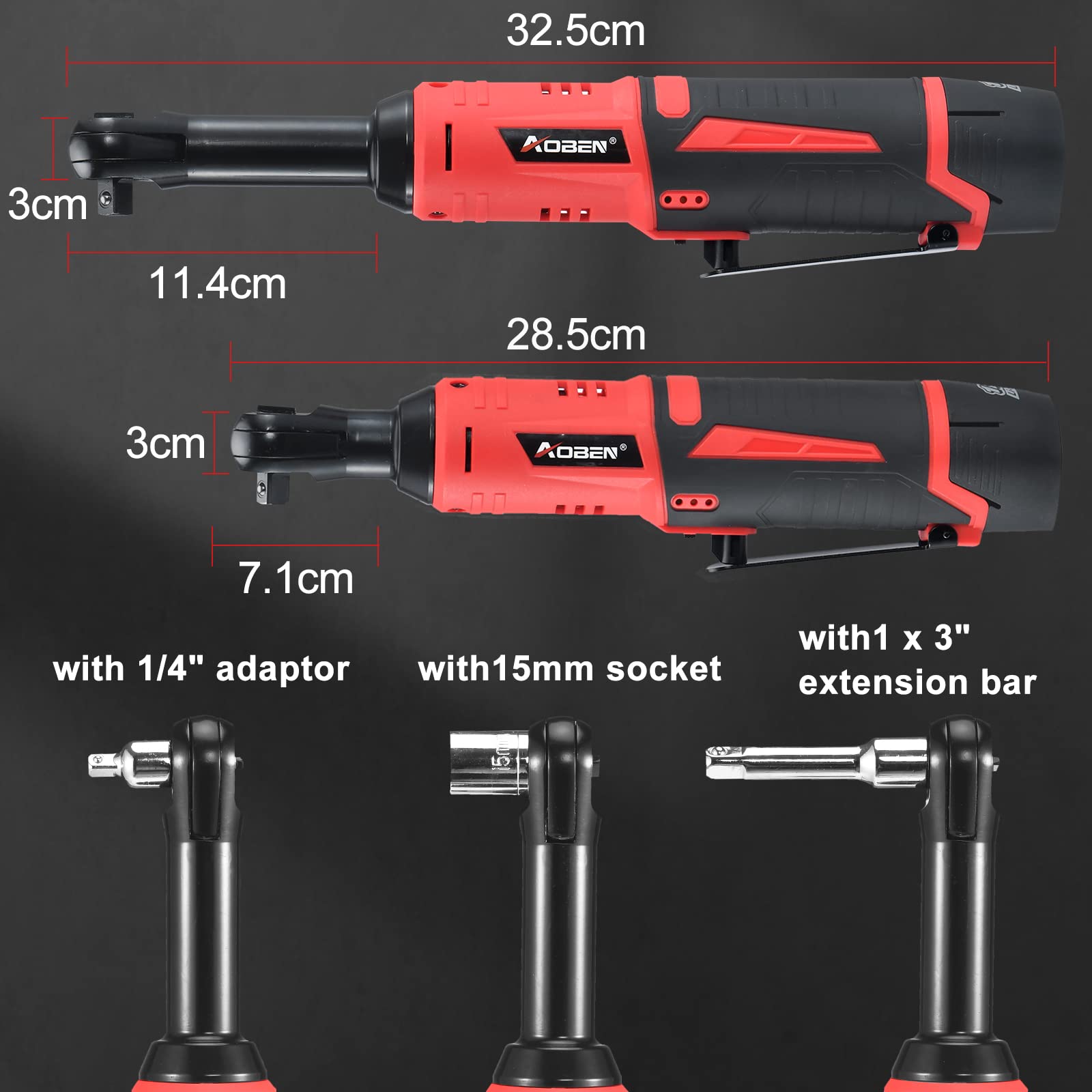 AOBEN ergonomic soft grip provides comfort during long automotive repairs.