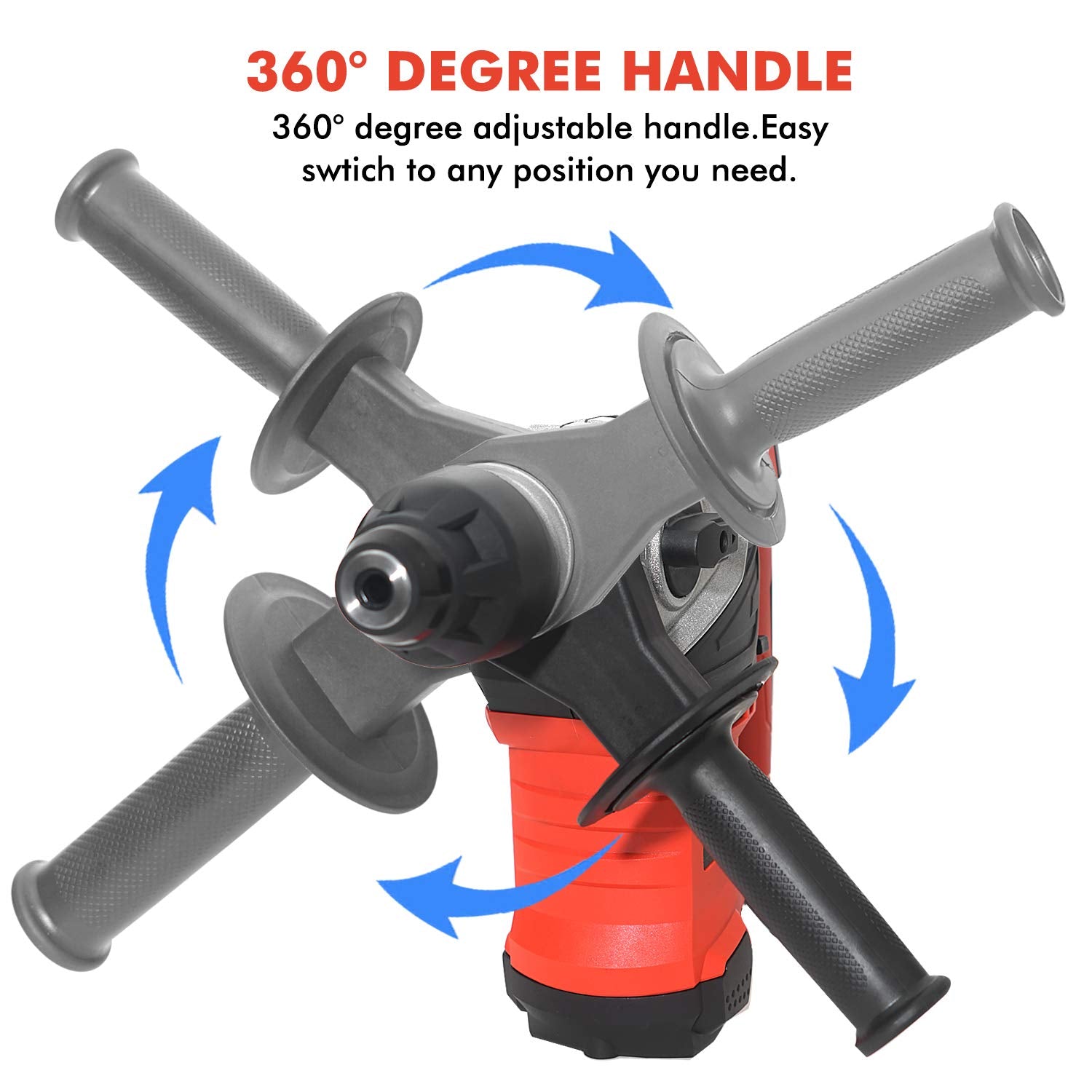AOBEN ergonomic handle improves comfort during long drilling sessions