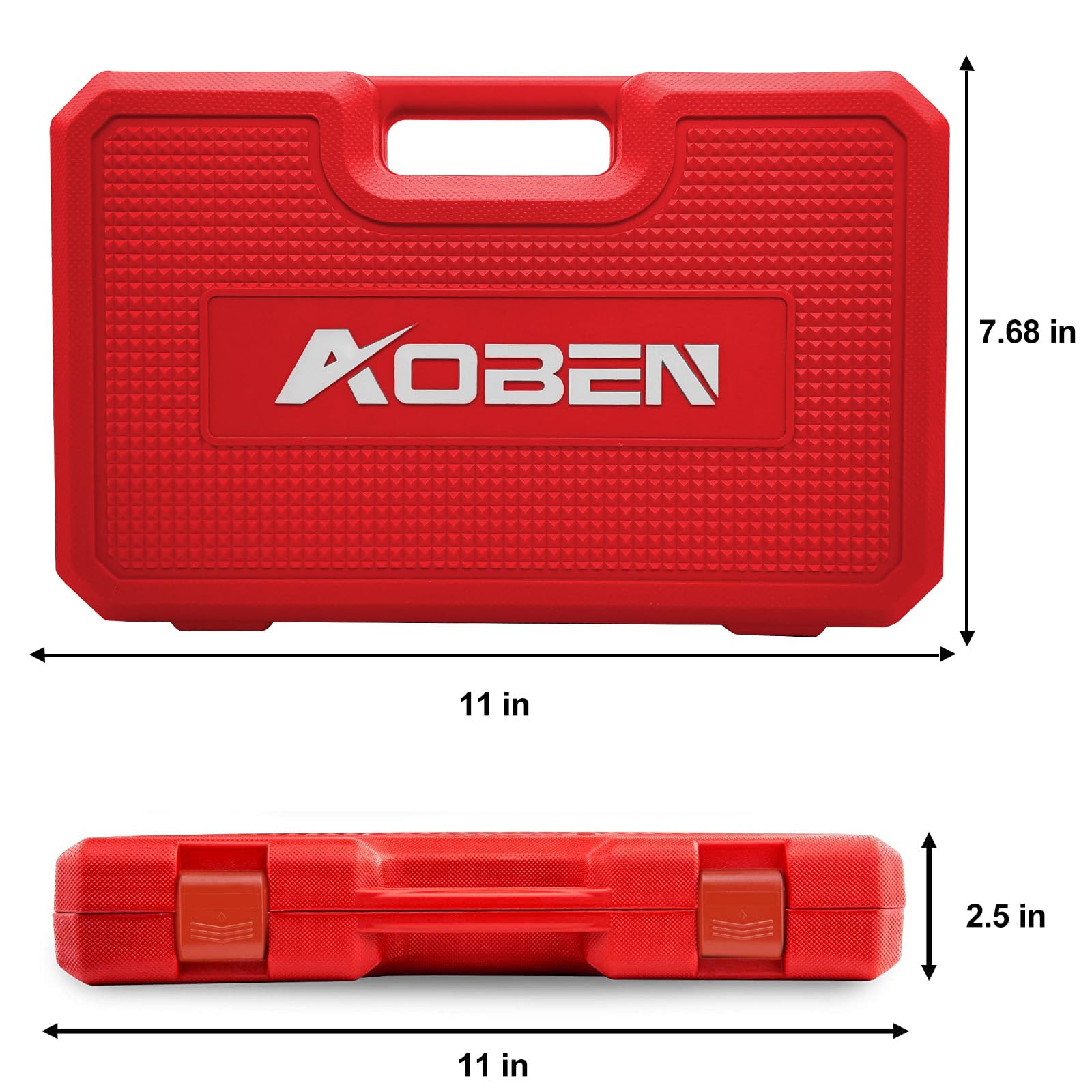 AOBEN blow molded storage case keeps tools organized.