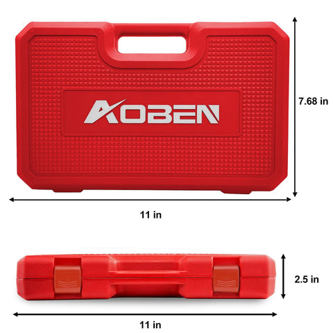 AOBEN blow molded storage case keeps tools organized.