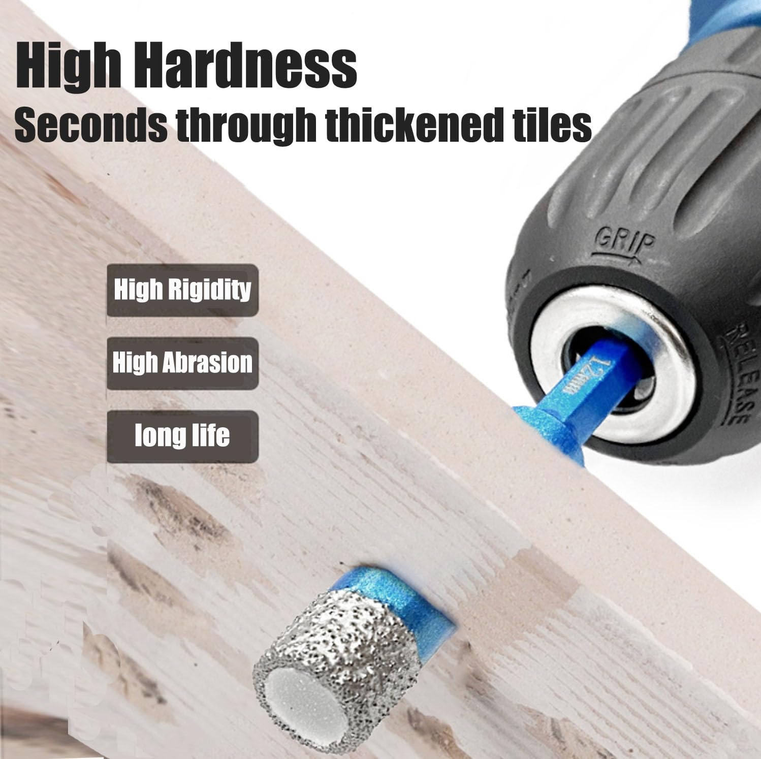 Aobvrey drills with durable diamond coating for tough materials