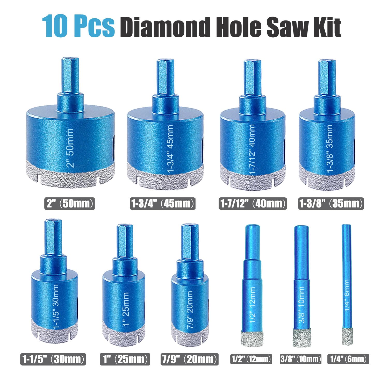 Aobvrey hole saw for tiles and cuts with clean edges