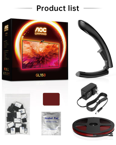 AOC LED strip adds dynamic mood lighting to living spaces.