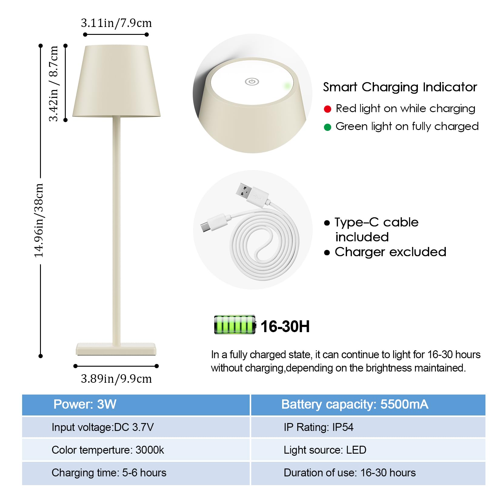 Aoceley minimalist frosted metal shell blends with décor while providing 360-degree illumination