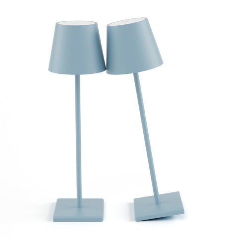 Aoceley 2-pack rechargeable LED table lamp front view for versatile indoor outdoor lighting