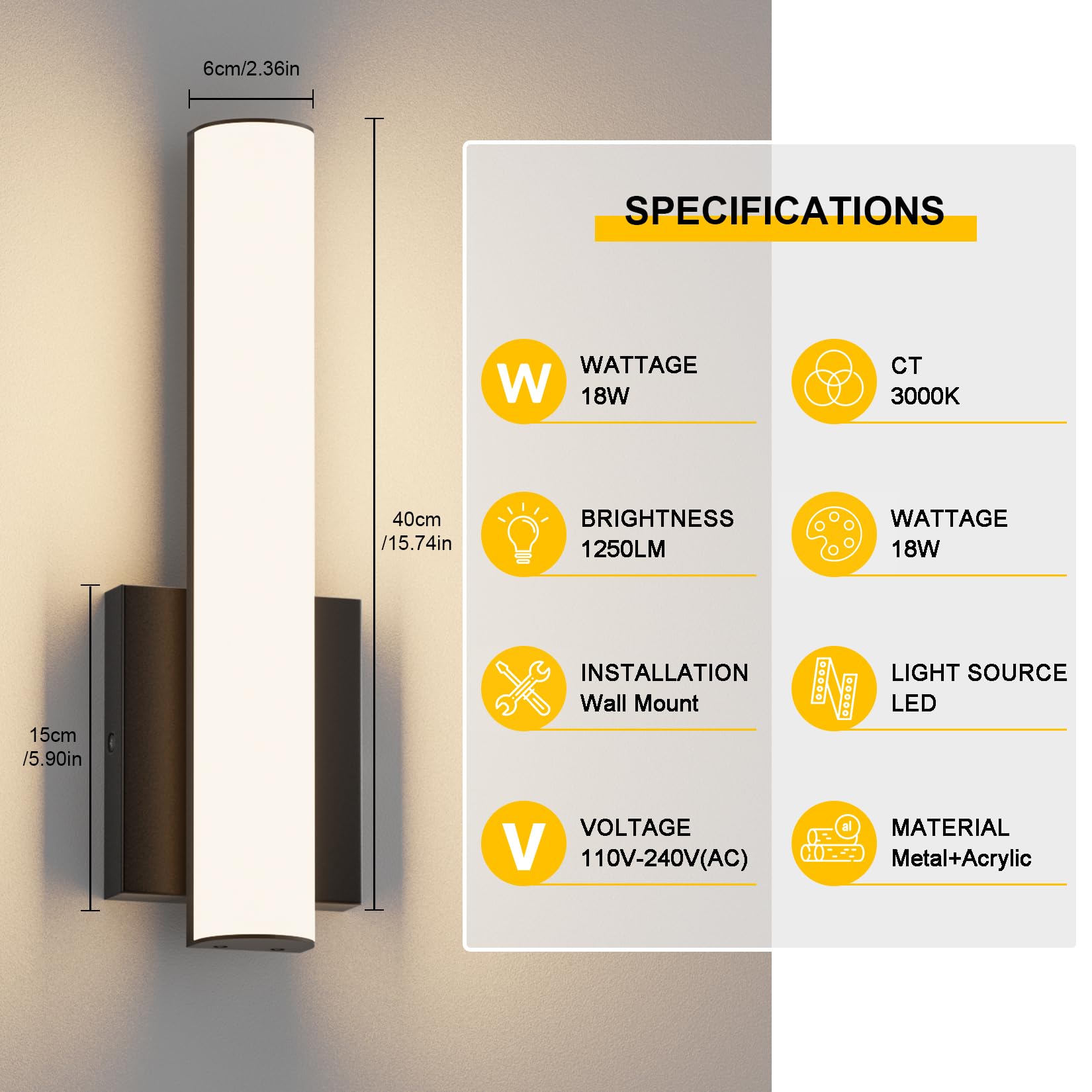 Aoceley moisture-resistant frame suitable for humid spaces