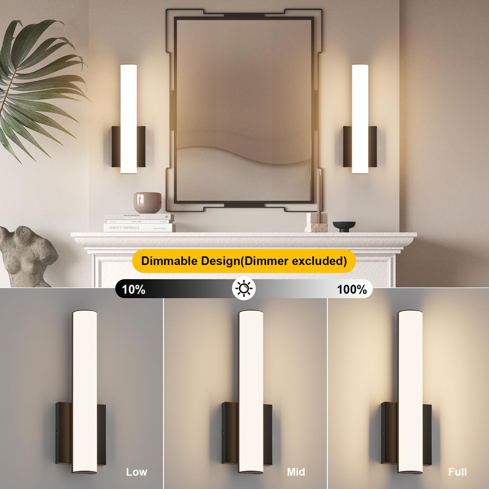 Aoceley frosted enamel metal frame highlights durable bathroom fixture