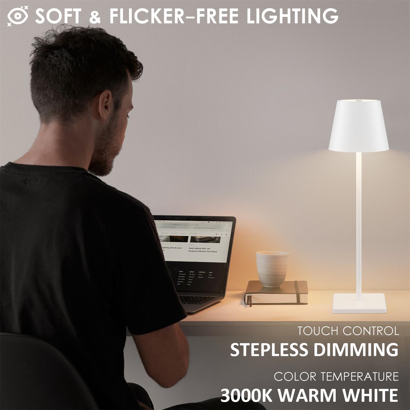 Aoceley minimalist design lamp on a table for modern decor