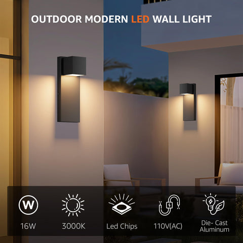 Aoceley 2-pack wall sconces install easily for hallway or patio.