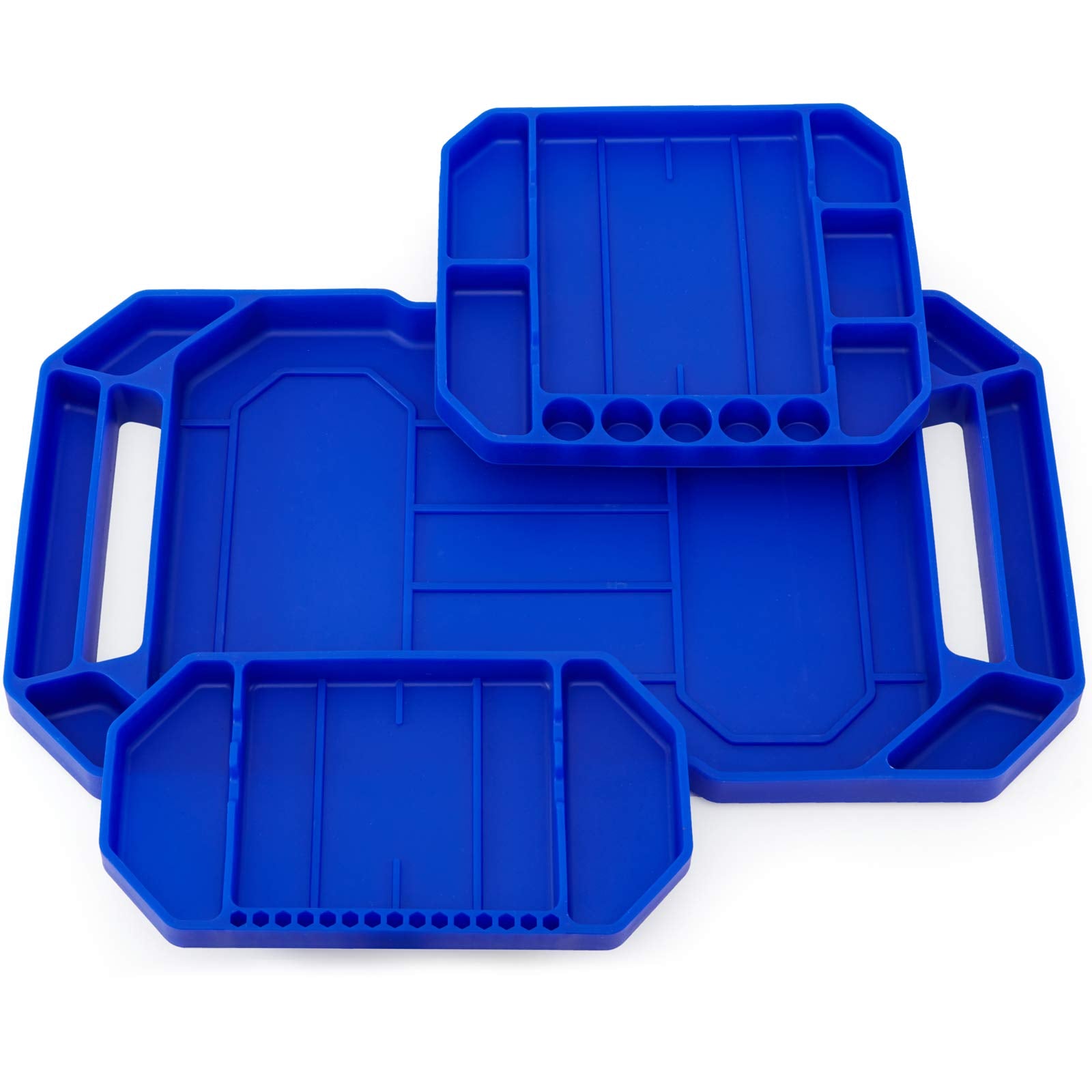 Aocoom large non-slip silicone tool tray on workspace keeps large tools secure.