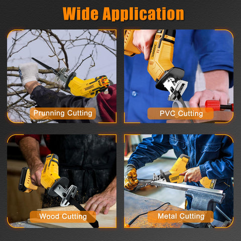 AODERTI includes four blades for wood, metal, PVC, and plastics.