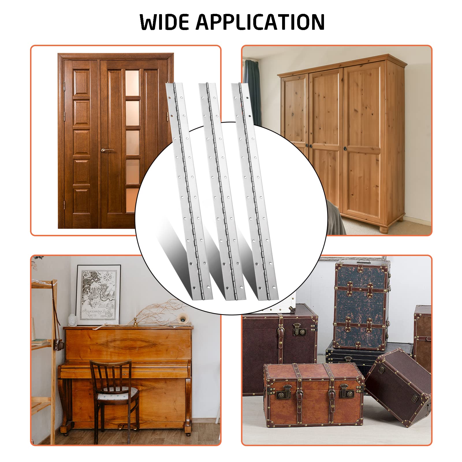 AODESTINY 2in opening hinge ideal for heavy doors and sheds