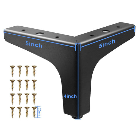 AODIOU metal legs with screw holes enable quick replacements.