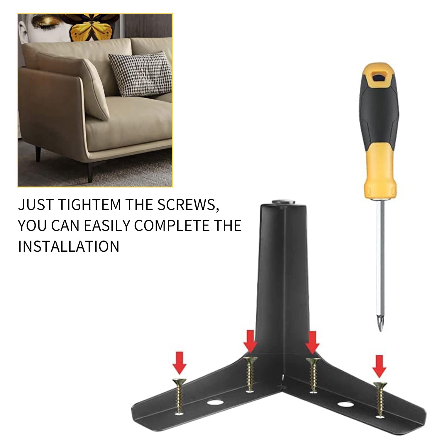 AODIOU multipurpose legs suitable for sofas, cabinets, and dressers