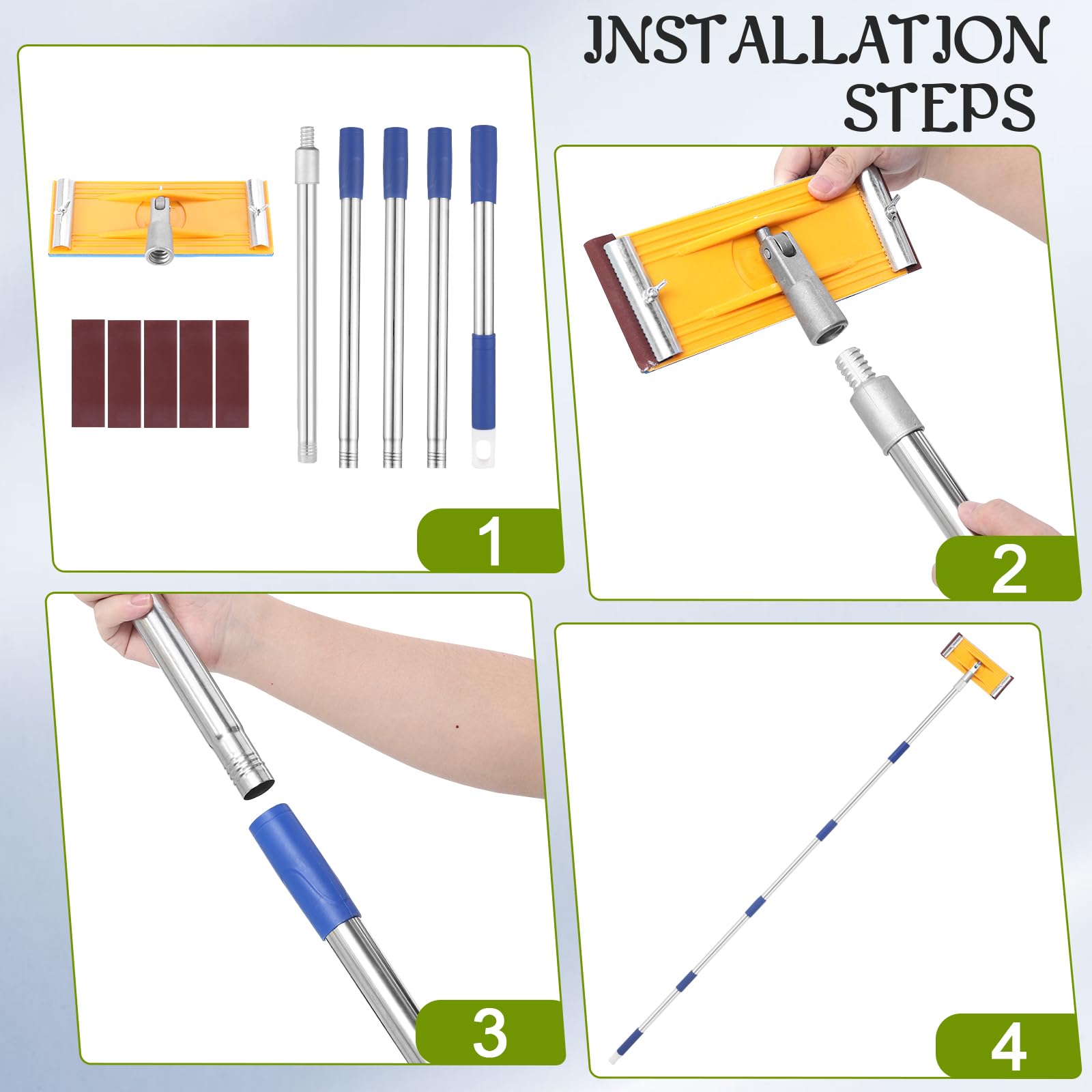 Aoiaute versatile tool for pros and DIY surface prep on drywall and wood