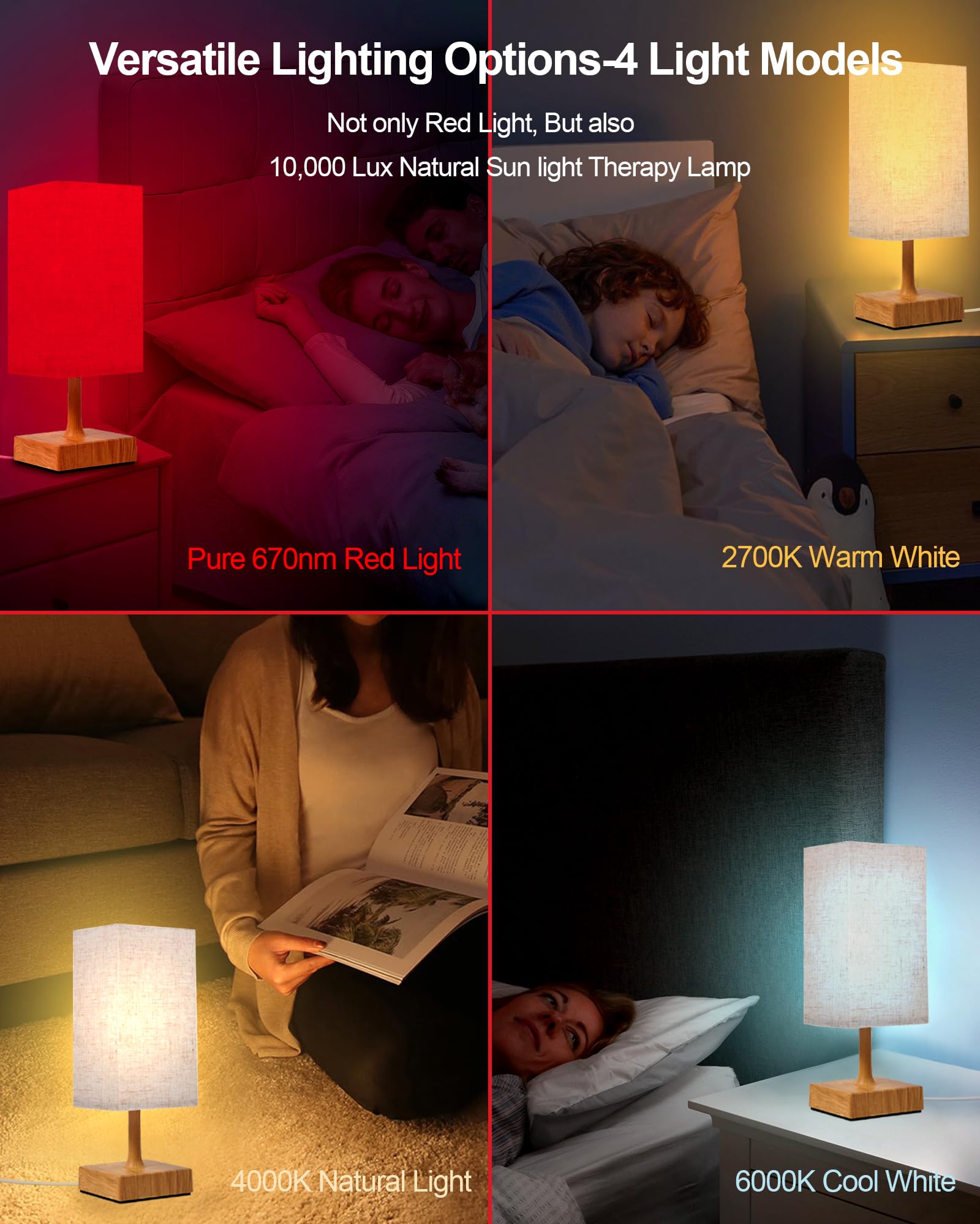 Aoife multicolor light modes add ambiance any time.