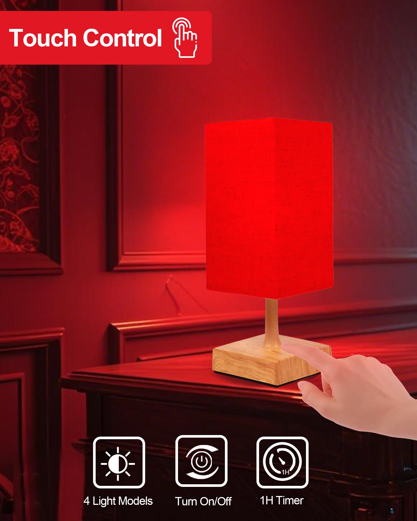 Aoife 360-degree illumination provides even room lighting.