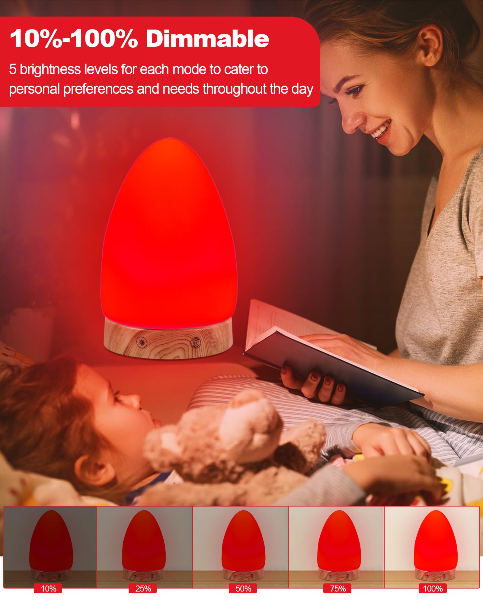 Aoife lamp delivering 360° illumination for even room lighting.