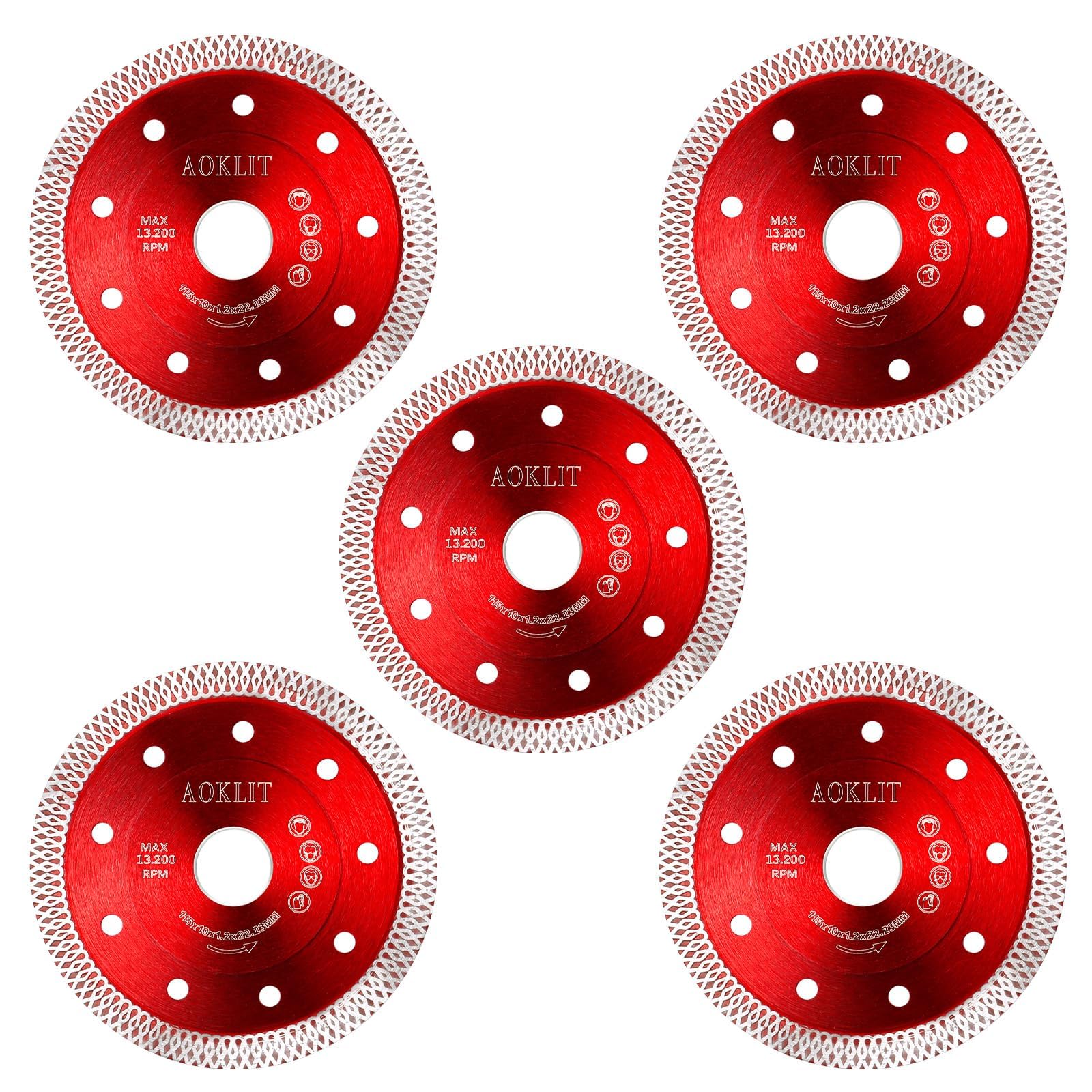 AOKLIT 4-1/2 inch diamond blade for tile cutting delivers precise, clean cuts