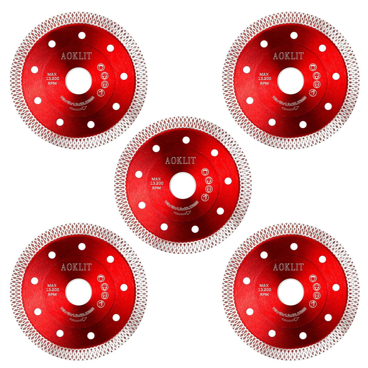 AOKLIT 4-1/2 inch diamond blade for tile cutting delivers precise, clean cuts