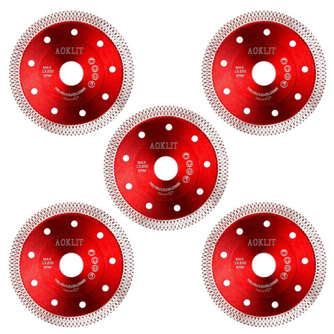 AOKLIT 4-1/2 inch diamond blade for tile cutting delivers precise, clean cuts