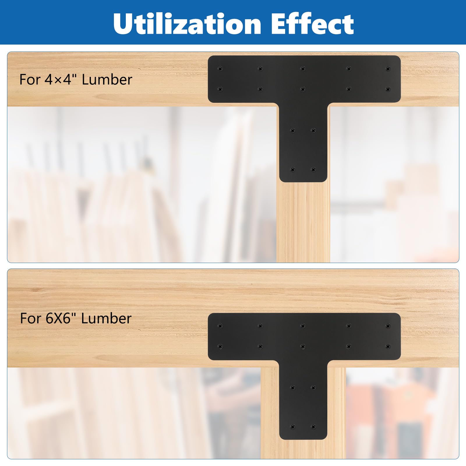 AOKLIT T-Post brackets beam connection illustrates sturdy support for structures.