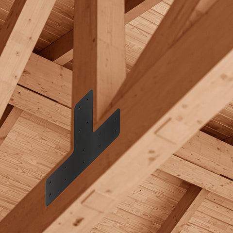 AOKLIT T-Post brackets during outdoor installation for quick setup.