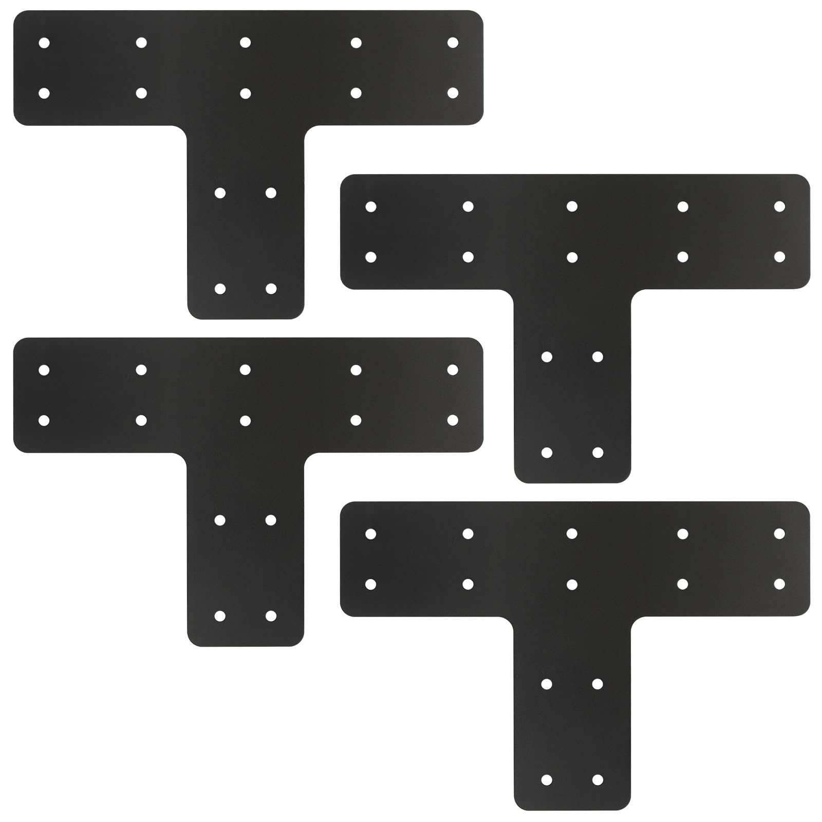 AOKLIT T-Post brackets close-up in steel for durable outdoor connections.