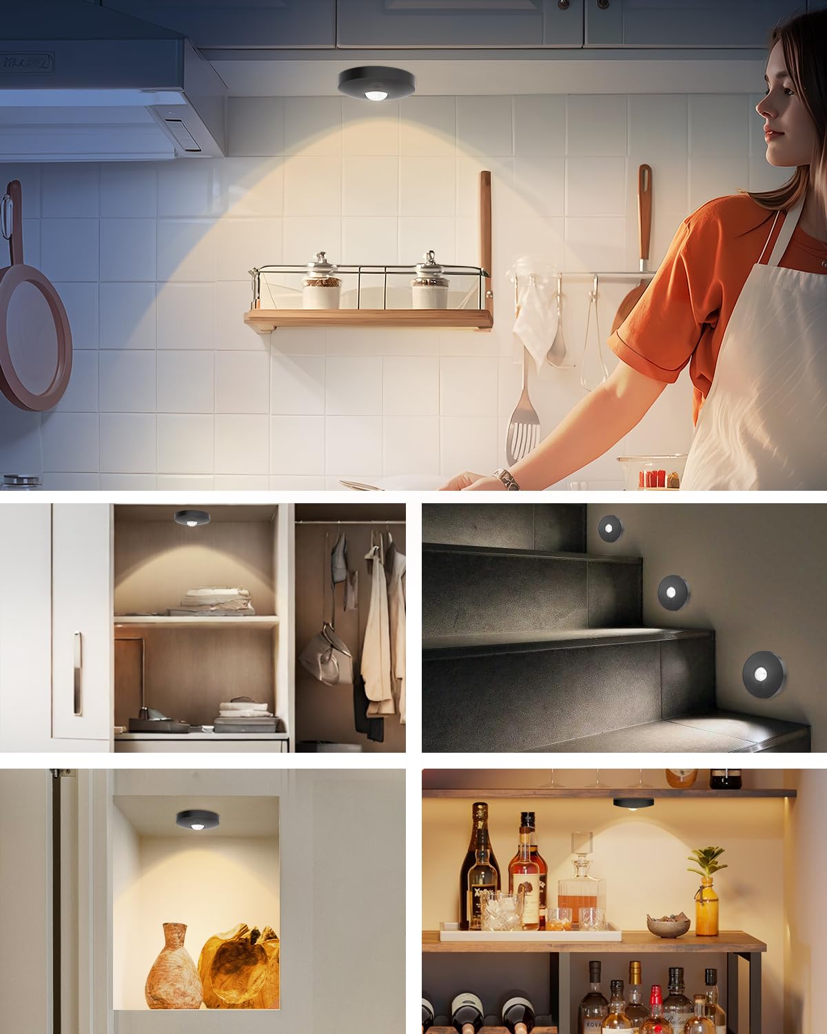 Aokpsrt closet light with timer for automatic off after set minutes.