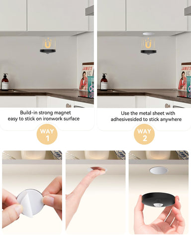 No-drill lighting solution from Aokpsrt for flexible placement in any room.